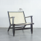 Armchair Kursi Santai Kayu Jati Anyaman Rotan Black Finish