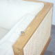 Bangku Sofa Santai Minimalis Kayu Jati Anyaman Rotan