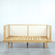 Bangku Sofa Santai Minimalis Kayu Jati Anyaman Rotan