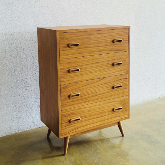 Hazza Chest Of Drawers Nakas Loker Cabinet 4 Laci Retro