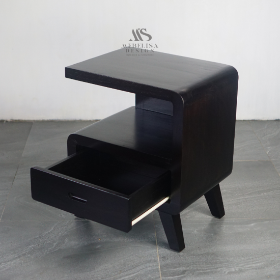 Jovani Nakas Bedside Tempat Tidur Scandinavian 1 Laci