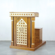 Mimbar Khutbah Masjid Minimalis Kayu Jati