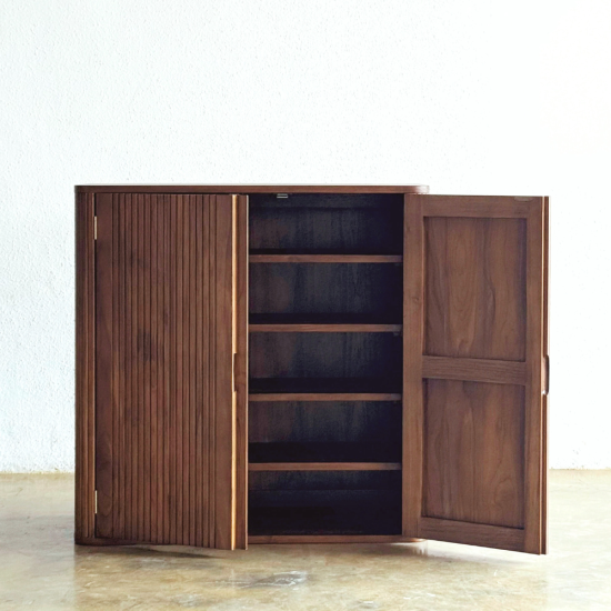 Muto Shoe Cabinet Lemari Rak Sepatu Sandal Kayu Jati