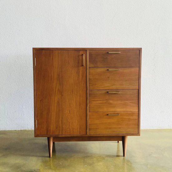 Nakas Cabinet Minimalis Retro Serbaguna Kayu Jati
