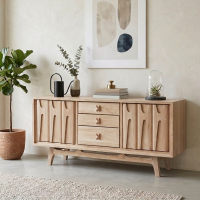 Bufet TV Ruang Tamu Scandinavian Kayu Jati Jepara