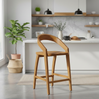 Cabelo Bar Stool Kursi Bar Jati Minimalis Sacandinavian