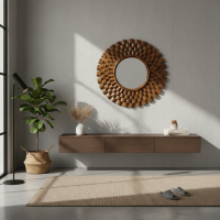 Cermin Dinding Kayu Jati Cermin Bingkai