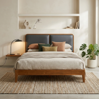 Dipan Bed Frame Rangka Tempat Tidur Kayu Jati Sandaran Jok