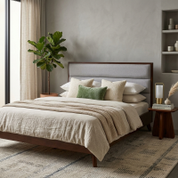 Dipan Tempat Tidur Minimalis Model Retro Modern Kayu Jati
