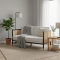Elham Sofa 2 Seater Minimalis Kombinasi Anyaman Rotan