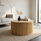 Elia Coffee Table Meja Kopi Model Salur Kayu Solid