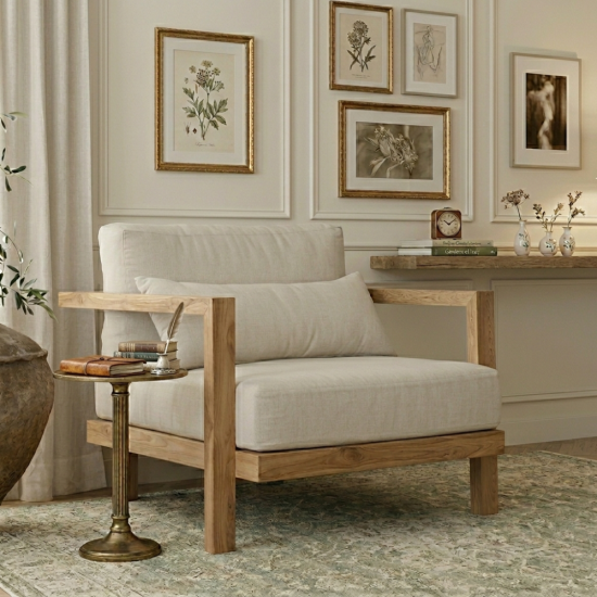 Fores Single Seater Reclaimed Teak Sofa