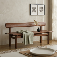 Hansen Bench Bangku Makan Minimalis Kayu Jati