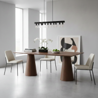Ibah Dining Table Meja Makan Mid-Century Kayu Jati Solid