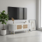 Inayah TV Console Bufet TV Retro Modern Kayu Solid Duko Putih