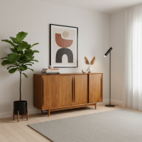 Jahan Sideboard Bufet Pajangan Ruang Tamu Minimalis Retro