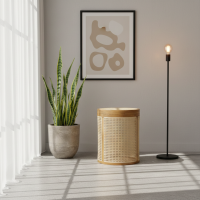 Keranjang Pakaian Laundry Anyaman Rotan Jati