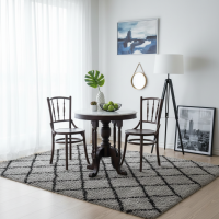 Kopitiam Dining Set Meja Makan Top Marmer 2 Kursi