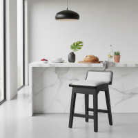 Kursi Bar Stool Minimalis Scandinavian Kombinasi Jok