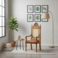 Kursi Jaksa Pengadilan Kayu Jati Rotan Antik Ukiran Jepara