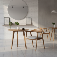 Kursi Makan Armchair Retro Japandi