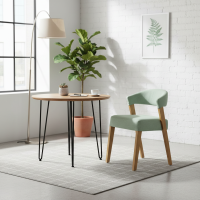 Kursi Makan Cafe Mid-Century Modern Kayu Jati