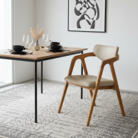 Kursi Makan Cafe Scandinavian Minimalis Kayu Jati