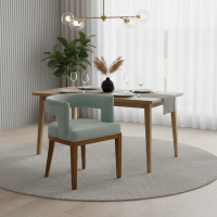 Kursi Makan Minimalis Modern Jok Rangka Kayu Jati