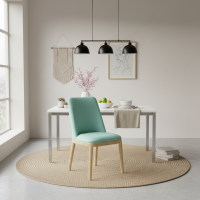 Kursi Makan Modern Minimalis Nordic Natural Bleaching