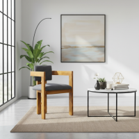 Kursi Makan Resto Modern Minimalis Kayu Jati