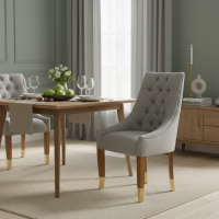 Kursi Makan Sofa Modern Scandinavian Restoran Hotel Rangka Jati