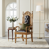 Kursi Raja Kursi Mimbar Khutbah Masjid Kayu Jati Kain Oscar Black