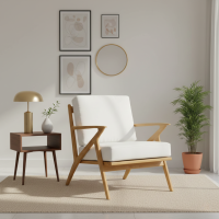 Kursi Sofa Santai Kayu Jati Minimalis Scandinavian