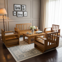 Kursi Tamu Minimalis Set 2111 Kayu Jati Solid Jepara