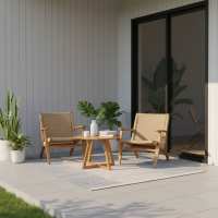 Kursi Teras Set Meja Depan Rumah Mix Anyaman Tali Lum