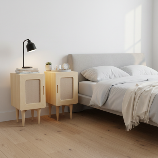 Lana Bedside Nakas Kamar Tidur Retro
