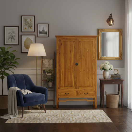 Lemari China Minimalis Kayu Jati 2 Pintu Lemari China Minimalis Kayu Jati 2 Pintu