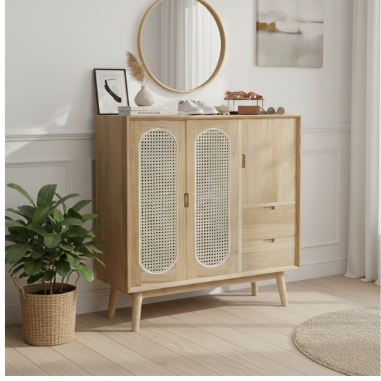 Lemari Laci Retro Penyimpanan Sepatu Sandal