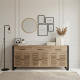Louvered Industrial Reclaimed Teak Sideboard Louvered Industrial Reclaimed Teak Sideboard