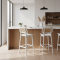 Maco Bar Stool Kursi Bar Minimalis Modern Duco Putih