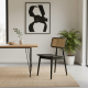 Maco Chair Kursi Makan Jati Mix Rotan Solid Base
