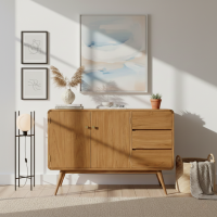 Mahara Sideboard Bufet Kayu Jati Minimalis Mid-Century