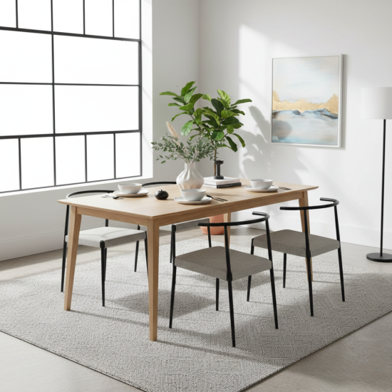 Martin Dining Table Meja Makan Minimalis Scandinavian