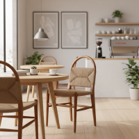 Matheo Chair Kursi Makan Cafe Anyaman Tali Lum