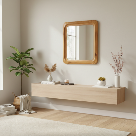 Maya Mirror Cermin Dinding Kayu Jati Maya Mirror Cermin Dinding Kayu Jati