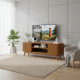 Meja Bufet TV Retro Pintu Geser Kayu Jati