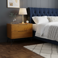 Meja Nakas Bedside Minimalis Industrial Kaki Besi