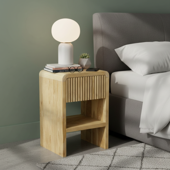 Meja Nakas Bedside Samping Tempat Tidur 1 Laci Meja Nakas Bedside Samping Tempat Tidur 1 Laci