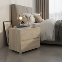 Meja Nakas Tempat Tidur Kayu Jati Finishing Bleaching