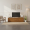 Meja TV Minimalis Modern Kayu Jati 2 Laci